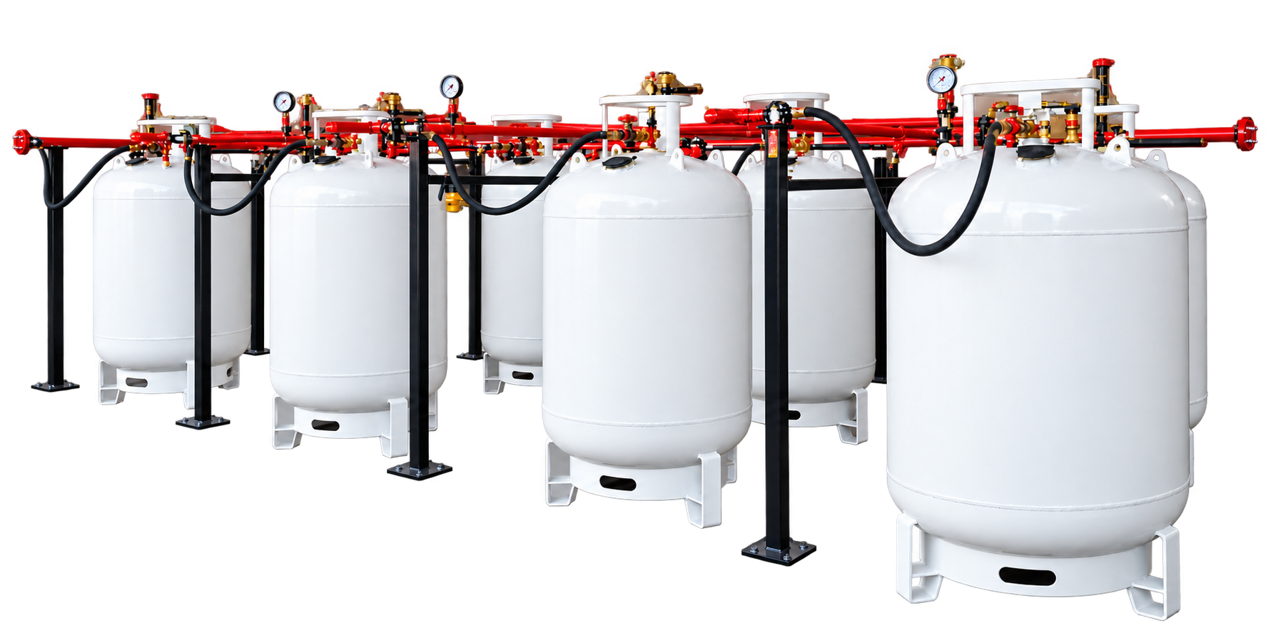 Liquigas industrial LPG cylinder installation