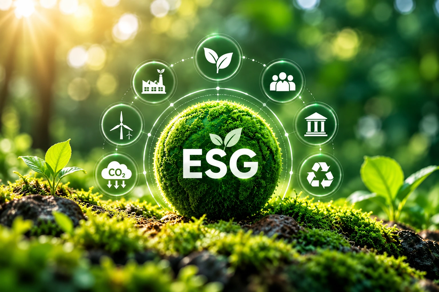 Environmental, social and governance sustainability concept